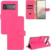Compatible with Google Pixel 6 Pro 5G Flip Wallet Cover,Compatible with Google Pixel 6 Pro 5G Kickstand Magnetic Closure Pink