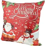 MOLUCKFU 1pc Linen Cushion Home Decor Boho Pillow Christmas Elements Cushion Pillow Core