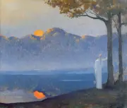 Alphonse Osbert : The Muse at Sunrise : 1918 : Archival Canvas Art