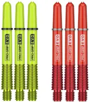 2 Sets Target Pro Grip Evo Short Dart Shafts – Ships w/ Tracking – Green Red