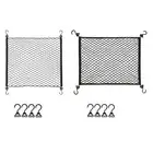 Cargo Net with 4 Hooks for Garden Cart Folding Wagon Folding Trolley Cart