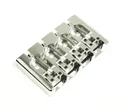 Hipshot A Style 4 Str Bass Bridge Brass Chrome, 5 Hole Fender String-through