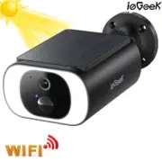 2K Solar Wireless Security Camera System WiFi Outdoor 5000mAh Battery Powered