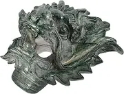ULDIGI Dragon Head Wall Fountain Decor Outdoor Garden Fountain Sprayer Water Feature for Villas Gardens Easy Installation Stunning Visual Appeal Antique Finish