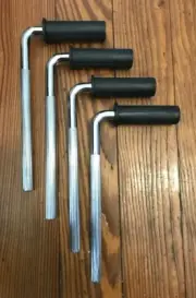 4 L-Rod Mounts NEW Alesis Nitro Drums 1 1/8x3/4" Clamp L-Bars DM10 Surge Command