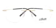 Silhouette TMA - The Icon II 5541 7520 Men's Glasses Gold Size 50 - Private Health Rebate - Blue Light Block Available