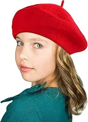 [SATINIOR] Beret Hat French Beanie Cap Artist Wool Hat for Children Kids Girls