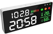 Large Screen Decibel Meter LED Display WiFi Temperature Humidity Sound Level Detector