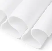 FabricLA Craft Felt Fabric - 72" Inch Wide & 1.6mm Thick Non-Stiff Felt Fabric by The Yard - Use This Soft Felt Roll for Crafts - Felt Material Pack - White Felt, Half Yard