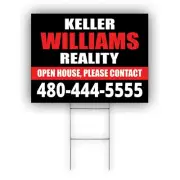 Keller Williams Reality Custom Sign Your Phone Number Here Coroplast Yard Sign