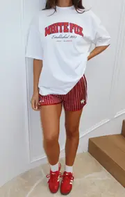 Leave It For Me Oversized Tee White