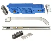Aluminum Adjustable Spring Power Multi Size 90 Closer Slide-Arm Hardware Package