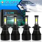 H7+H7 LED Headlights High Low Beam Kit Bulbs For 2008-2015 Smart Fortwo 6000K 4x (for: Smart)