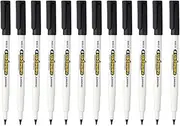 Monami Name Pen F Medium Point Permanent Marker Oil-based Pen Black (Pack of 12 Markers) …