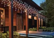 14.9M 600 LED COOL WHITE ICICLE CHRISTMAS LIGHTS WITH 8 FUNCTIONS & MEMORY