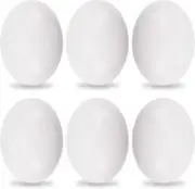 6Pcs Wooden Fake Nest Eggs Easter Eggs for Crafts Home Decor Pating Get