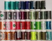 Embroidery Thread Polyester Set of 38 Double Snap Spools,600 yds,40W
