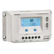 PROJECTA SOLAR CONTROLLER 20AMP SMART AUTOMATIC 4 STAGE 12V 24V LCD SCREEN SC220