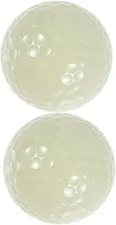 2pcs Glow The Dark Golf Balls Reusable Luminous Balls for Night Sports Enhanced Visibility for Night Training and Practice Unique Fluorescent Design for Golf Supplies