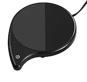 Coffee Cup Warmer for Desk,Smart Mug Warmer with 4 Temperature Settings & Auto Shut Off,Electric Warming Plate for Beverage Tea Coffee Water Milk (Black-No Mug)