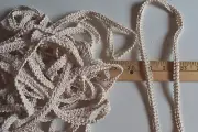BEIGE GIMP POLYESTER TRIM 9 1/2 YARDS X 3/8 INCHES WIDE