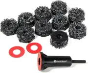 Brake Rotor Resurfacing Kit, Cleaning, Polishing, Remove Rust and Grime, Drill A