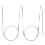 2pcs 39.37" Circular Knitting Needles US 1.5/2.5mm Needles 5.51" Short