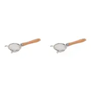 2PK Wiltshire Beechwood Handle Small Hand Mesh Sieve Strainer Bakeware Tool 7cm