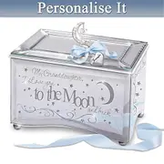 Granddaughter, I Love You To The Moon Personalised Music Box