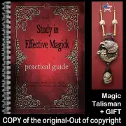 Antique Book Grimoire Magic Esoteric Manuscript Occultism Pagan Manual Practical