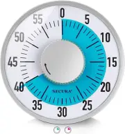 60-Minute Visual Timer 6-Inch Mechanical Countdown Timers for Teaching, Meeting