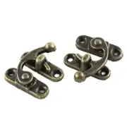 2pcs 33mmx29mm Antique Brass Color Jewelry Cigar Box Hasp Hook Lock Latch