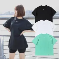 在飛比找蝦皮商城優惠-NIKE W NSW TEE 黑色 白色 亮綠色 小勾刺繡 