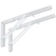Folding Shelf Brackets 2 Pack Heavy Duty Triangle for Bench Table Wall Mounted
