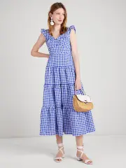 Gingham Tiered Dress