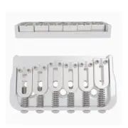 Hipshot 6 String Fixed Guitar Bridge - Chrome .175" Floor Height