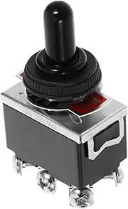 Gatuida Waterproof Cap Switch Toggle Switches Heavy Duty Toggle The Duty Waterproof Car Dash Outdoor Weatherproof Auto Marine on off on Dpdt
