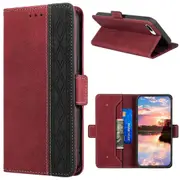 Closure Case with Flip Wallet Stand Function Cover for iPhone 7Plus 8Plus - Red
