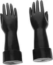 Baluue 2pcs Hand Model Props Jewlery Holder Ring Holder Brace Desktop Stand Trinket Stand Jewelry Hand Display Stand Mannequin Hand Jewelry Display Ring Supplies Polyethylene (pe) White