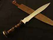 ROMAN GLADIUS HISTORICAL CUSTOM MADE D2 STEEL BLADE, DAGGER WARIOR SWORD