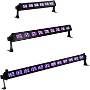 Yomyray Black Light Fixture UV LED Lighting Auto?Sound Control Portable Metallic Stage Light for Florescent Party Art Paint Wall Atmosphere Decoration Festival Birthday Celebration Disco KTV Bar