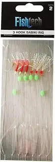Fishtech 3 Hook Sabiki Rig Qty 2