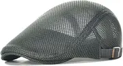 [Generic] Men Women Breathable Mesh Irish Cap Golf Caps Lightweight Net Cabbie Newsboy Driver Hat