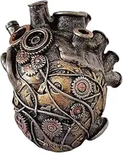 Heart Shaped Vase, Fun Vase, Resin Plants Pot with Multiple Holes Modern Anatomical Heart Design Craft Weird for Bathroom Halloween Mothers Day Living Room Plant