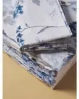 Vantona Home 4pc King Sheet Set Floral Blue/White 100% Cotton Percale. NEW