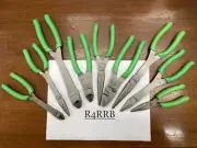 Snap-on Tools USA NEW 9 Piece GREEN Soft Grip Mixed Pliers Combo Cutter Lot Set