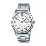 【CASIO 卡西歐】指針男錶 不鏽鋼錶帶 星期日期 防水(MTP-V006D-7B2)