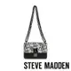 STEVE MADDEN-BTAME 蛇紋翻蓋尖背斜背包-黑色