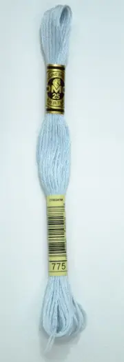 DMC Stranded Cotton #775 Very Light Baby Blue Hand Embroidery Floss 8m Skein