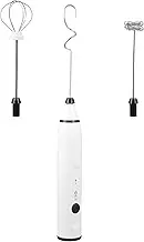 NAMOARLY 1 Set Stainless Steel Electric Whisk Handheld Mixer for Milk Frothing Easy Operation Compact Design for Baking and Lightweight Kitchen Tool